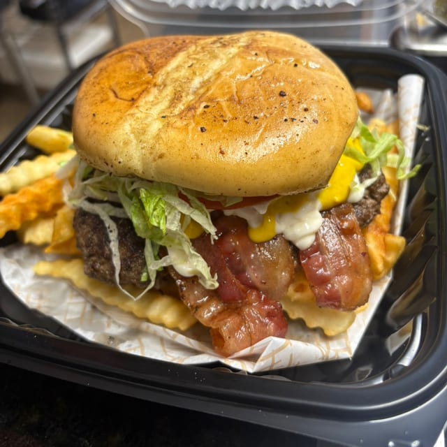 Bacon Cheese Burger.