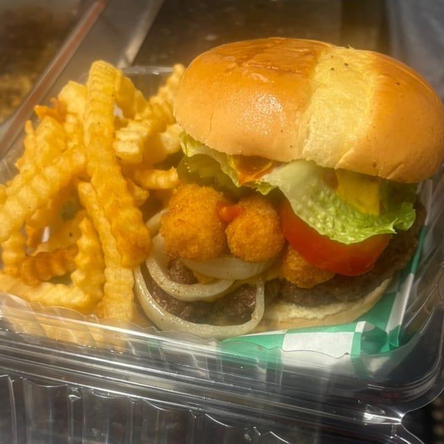 Mozzarella Stick Burger.
